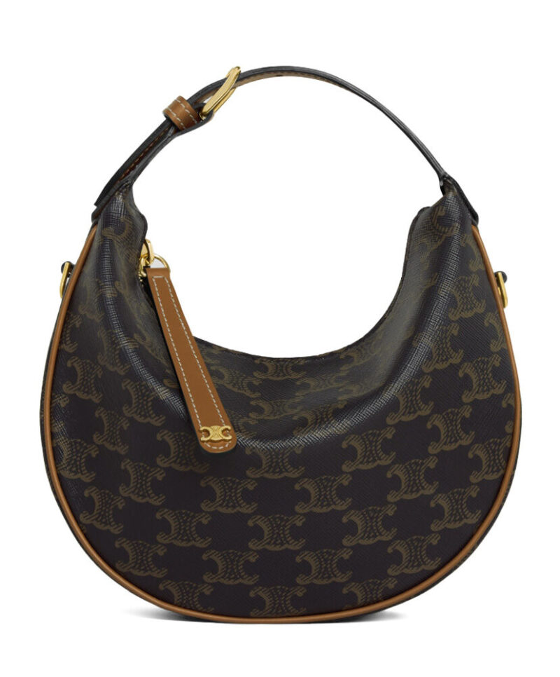 Celine Teen Celine Lulu Bag With Logo Print 120722 Coffee